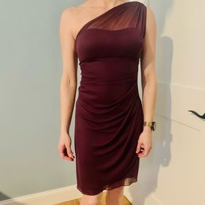 David’s Bridal plum dress